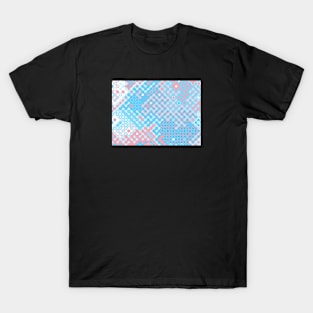 Trans Pride Abstract Rounded Circuits T-Shirt